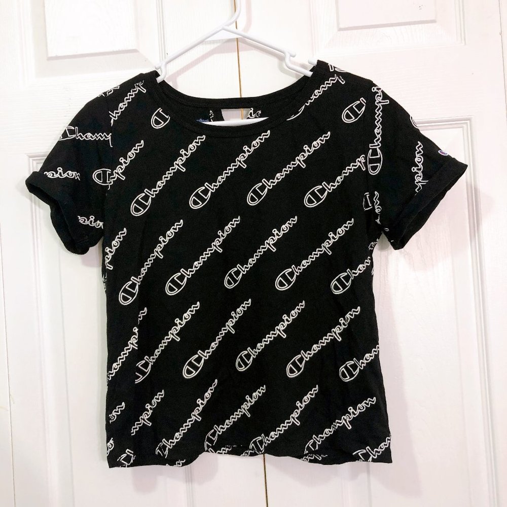 Champion Women All Over Printed Cropped Tee